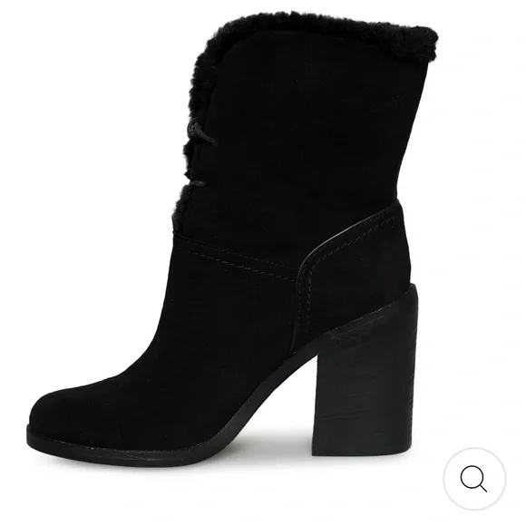 UGG JERENE BLACK BOOTS - size 9.5 - Picture 4 of 10